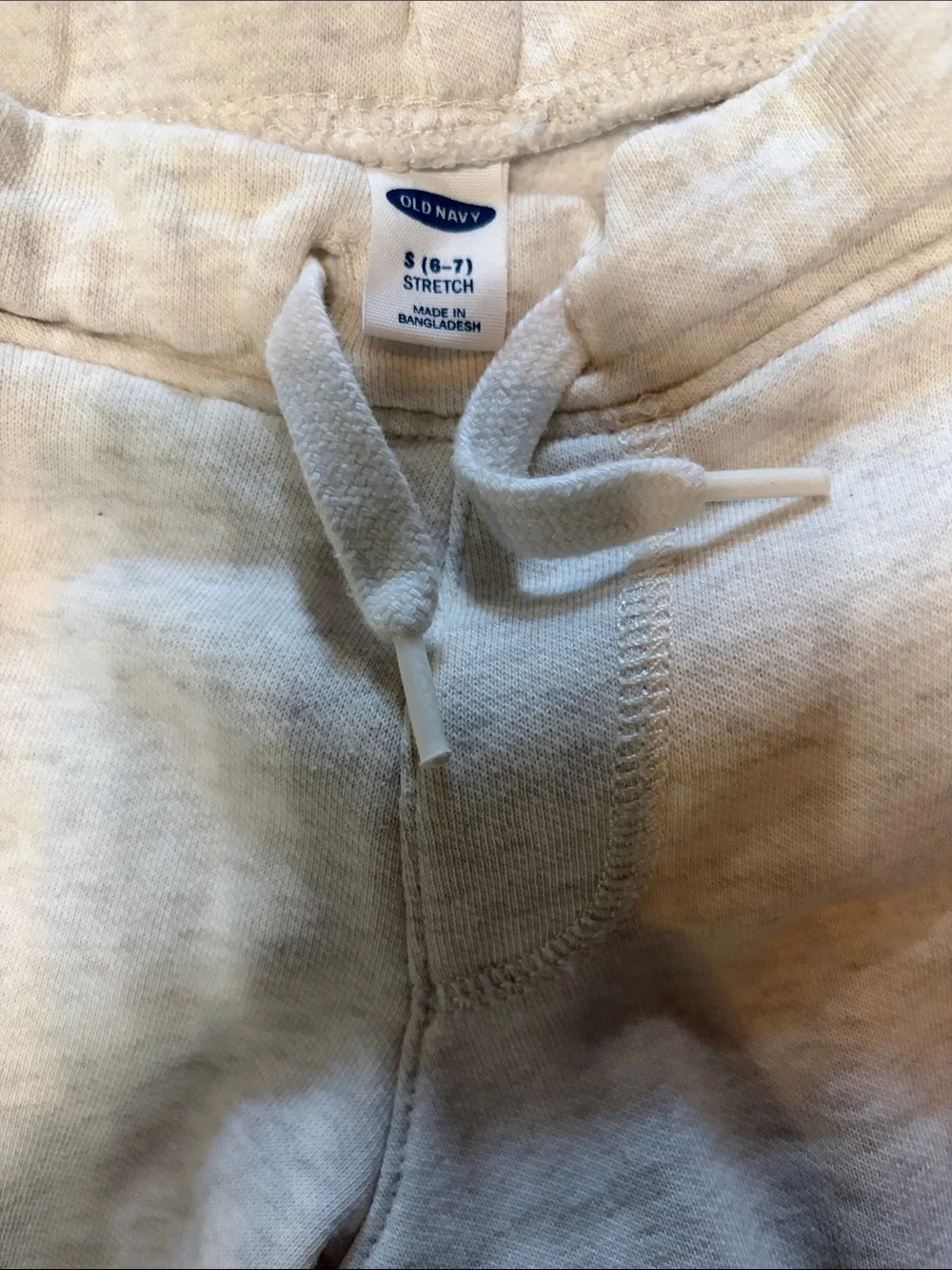 Old Navy Kids Short Sleeve Tee and Cargo Shorts Set in Light Gray and Cream
